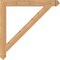 Ekena Millwork Traditional Arts & Crafts Smooth Bracket, Western Red Cedar, 3 1/2"W x 36"D x 36"H BKT04X36X36TRA03SWR - alternate 4
